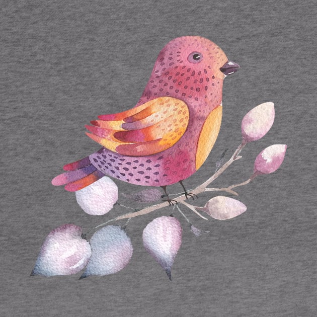 Lovely Pastel Bird by VintageHeroes